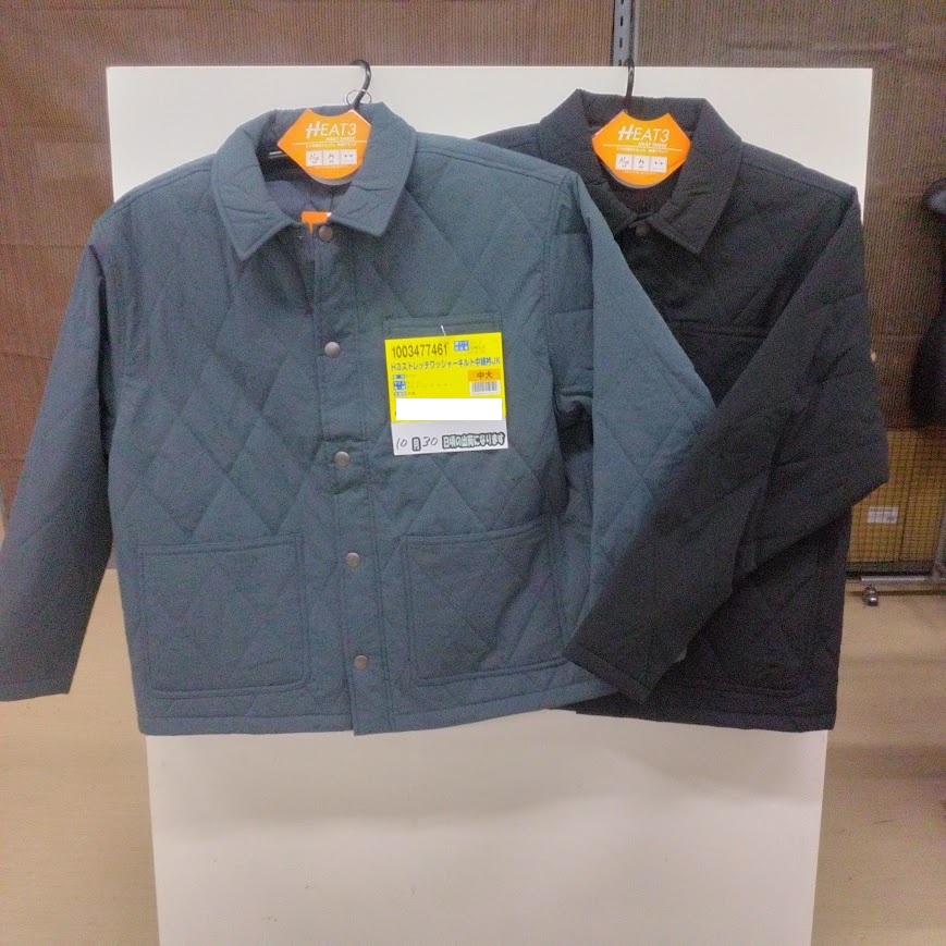 メンズ　H3ストレッチワッシャーキルト中綿衿JK　12個　1003477461