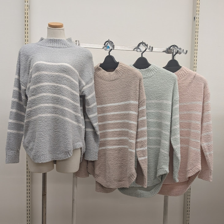 モールニットボーダーチュニック　16個　1003818801