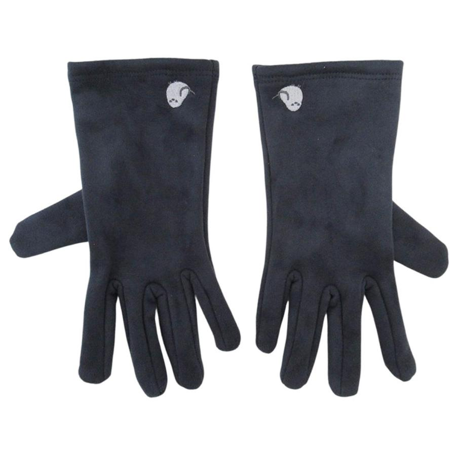 12-03スエード風グローブ シマエナガ刺繍 NV　180双　4535792438251