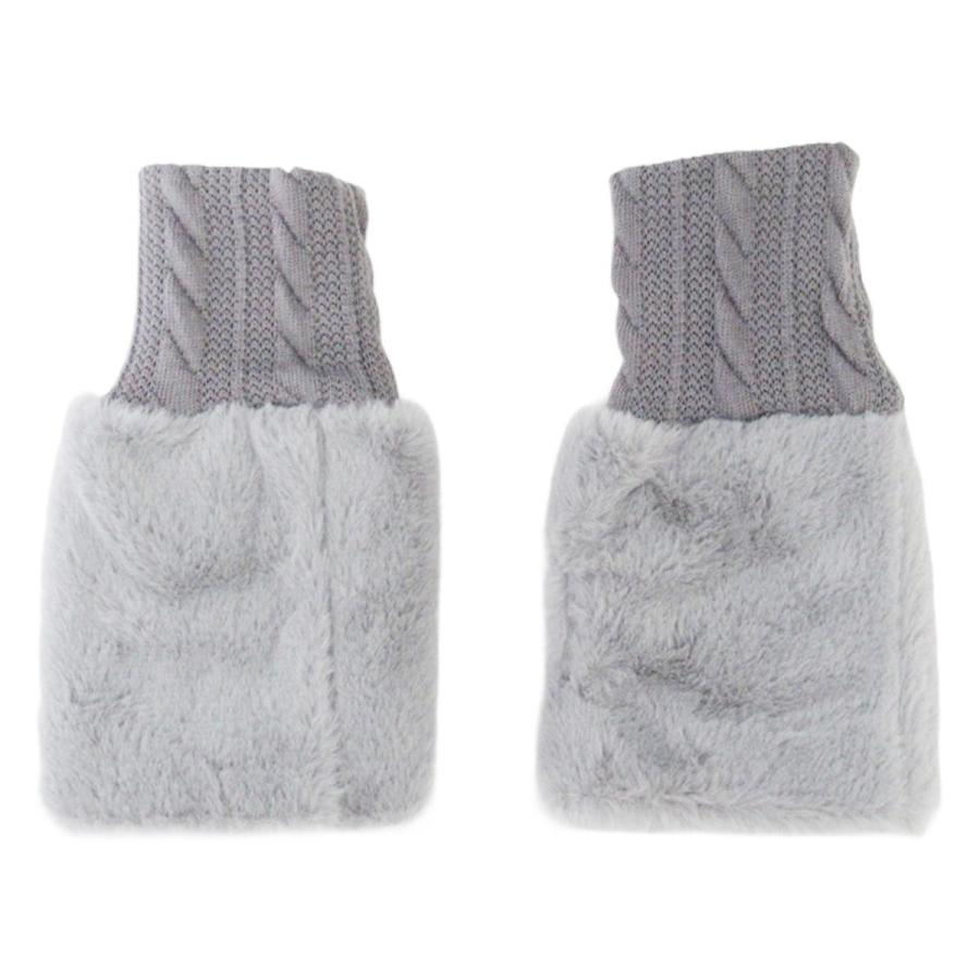 12-03エコファーハンドウォーマー ケーブル柄 GY　180双　4535792438275　/　12-03エコファーハンドウォーマー ケーブル柄 BE　180双　4535792438282