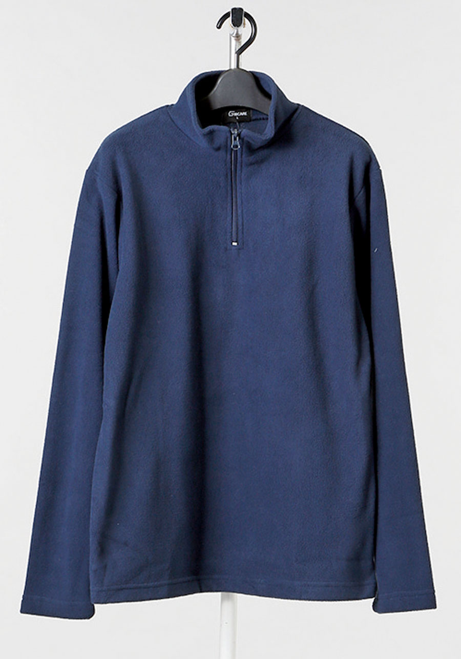 フリースハーフジップロンT　15個　1003707121