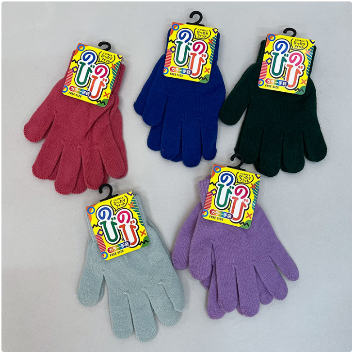 のびのび手袋　100双　465365　/　のびのび手袋滑り止め付き　100双　310384