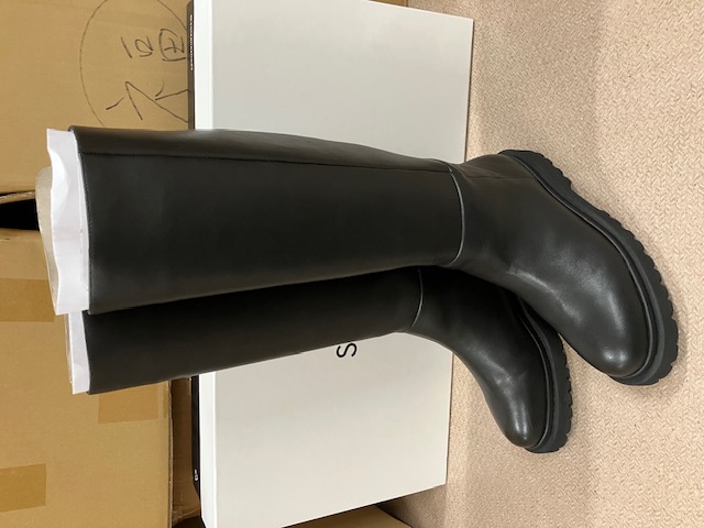 高級本革製！定価￥40000！！　SOL SANA　ソルサナ　レディス牛革ロングブーツ　Draw Boot　38　1点のみ