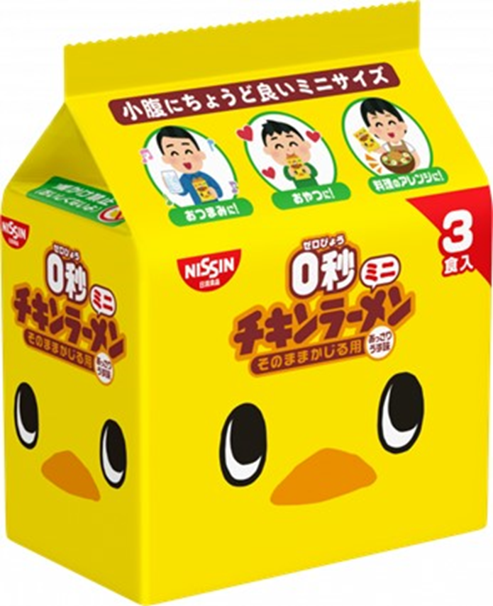日清食品	日清　0秒チキンラーメン ミニ 3食パック　90個　4902105114360