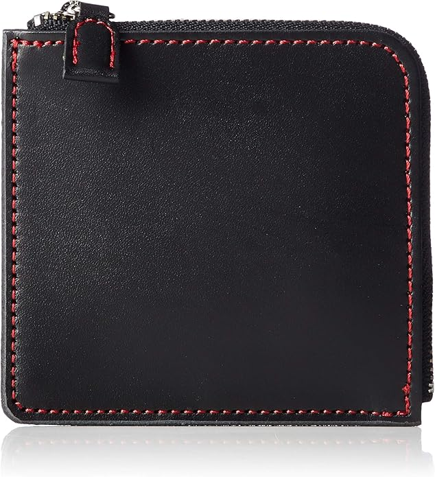 [イギンボトム・ナチュレ]  メンズ小銭入れ　高級ヌメ革L字ファスナーコインケース　ブラック　5個　IGO-103/BK　