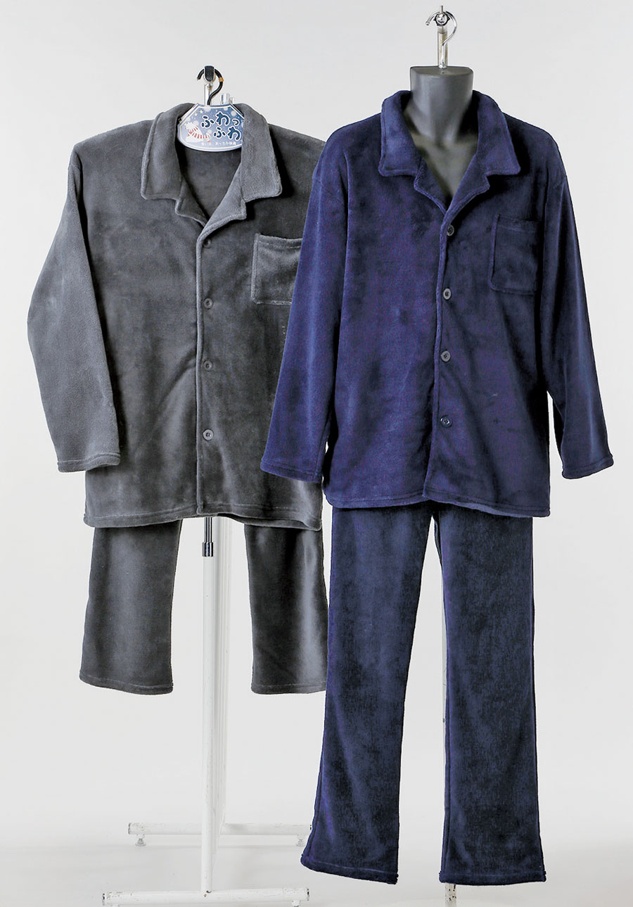 紳士マイクロファイバーパジャマ無地　10個　1003457441　/　紳士マイクロファイバー丸首パジャマ無地　10個　1003457461