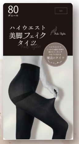 ハイウエスト美脚フェイクタイツ　M-L　100個　/　L-LL　100個　