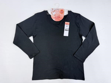10月中旬入荷予定　婦人　綿100スムス発熱加工長袖　40枚　1003425411