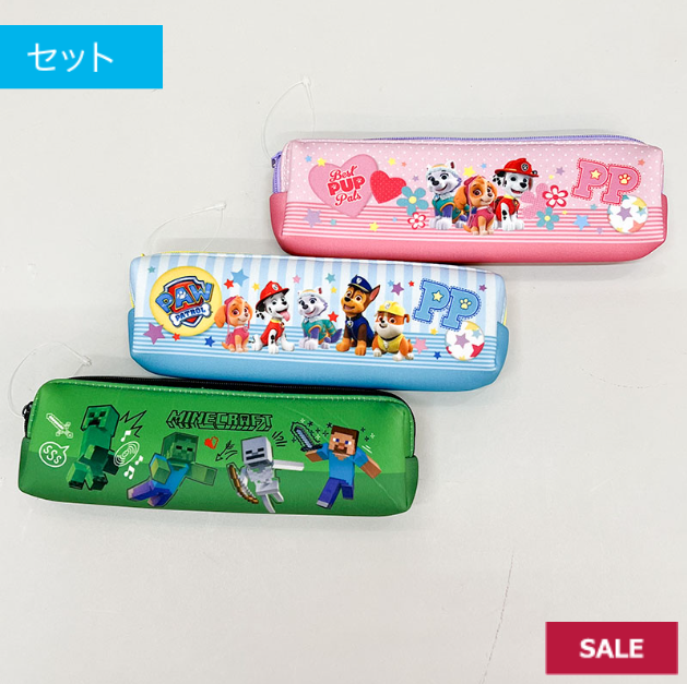残り2セット　売り切れ御免　キャラクタースリムペンポーチ　18個　498758