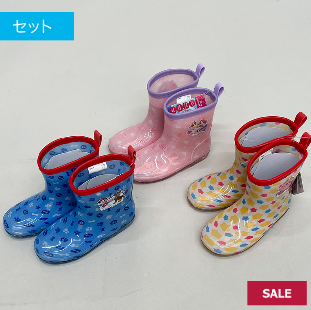 ラスト1セット　売り切れ御免　キャラクターレインブーツ１７・１８ｃｍ　12足　499272