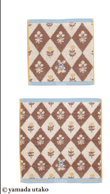 Karelcapek カレルチャペック紅茶店 ホワイトラビットチェック ミニ/ウォッシュタオル30枚入り　3705016200/ 3705016300