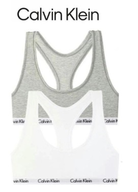 【Calvin Klein】カルバンクライン　レディース　ブラジャー ノンワイヤー スポーツブラ 　2P　全2サイズアソート　2個入り QP1114O