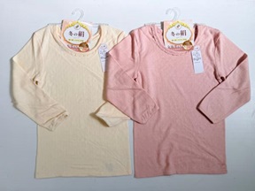 婦人　シルク入りAR両面起毛　6分袖/8分袖/10丈ボトム　インナー　20枚入り 1003788051・1003788061・1003788071