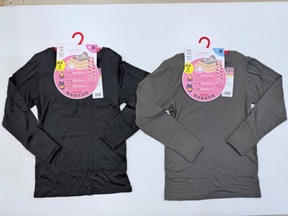 婦人  背中・手首3点ボア当て付き長袖/腰・足首3点ボア当て付き9分丈ボトム 40枚入り 1003431051・1003431061