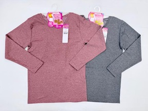 婦人　綿混ＦＴＹ当て付き　長袖8分袖/タイツ9分丈　40枚入り　 1003425451・1003425461