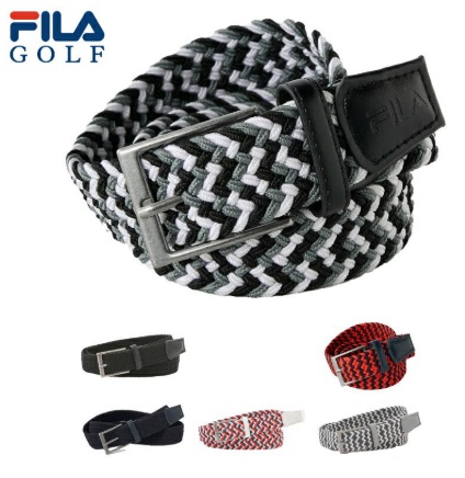 【FILA GOLF 】フィラゴルフ　メッシュベルト 伸縮 ストレッチ ゴム編み 　全6色アソート　12個入り 743951