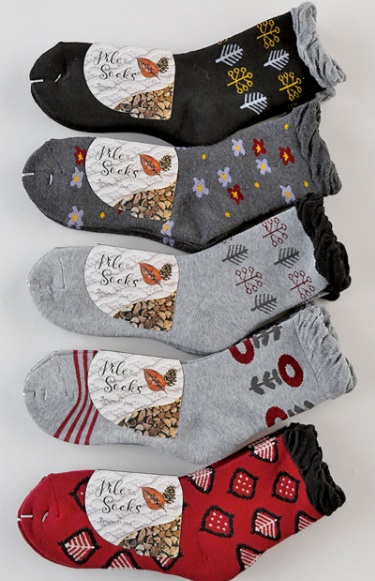 婦人 柄パイルクルー2P(5柄)A 50足入り 1003706341