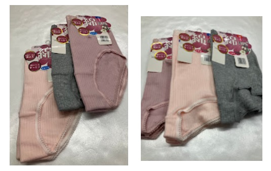 婦人　2P　綿100％スムースショーツ針抜きショーツ無地　丈なし/1分丈　30個入り 52-8029・52-8030