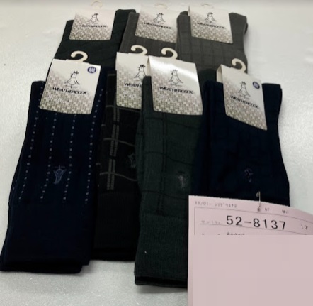 紳士　ウエザーコック　カジュアルソックス　50足入り 52-8137