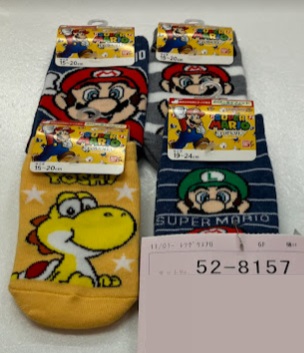 キッズ　マリオソックス　50足入り 52-8157