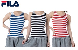 納期来年の2月～出荷です！【FILA】フィラ レディース　ボーダータンキニ3点セット　全3色アソート　20枚入り 229701