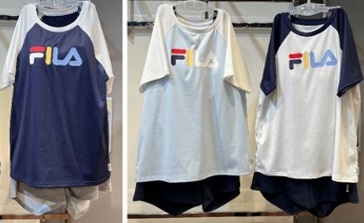 納期来年の2月～出荷です！【FILA】フィラ　レディース 水着セット Tシャツ キャミ ビキニパンツ ショートパンツ　全3色アソート　20枚入り 324602