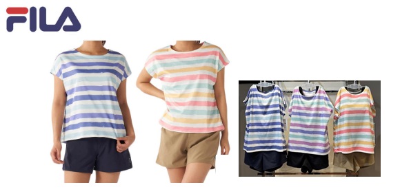 納期来年の2月～出荷です！【FILA】フィラ　レディース 水着4点セット　全3色アソート　20枚入り 324604