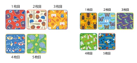 11/26(水)までSale★ピッコリーノ スポーツライフ/わくわくインセクト　 ミニタオル 5枚組　10個入り 615000500・615000400