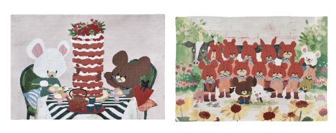 11/26(水)までSale★くまのがっこう しあわせのパンケーキ/しあわせがいっぱい ランチョンマット　3枚入り 4335006800・4335006700