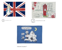 11/26(水)までSale★ピーターラビット ユニオンフラッグ/ピーターラビット　ローズパーク/ MOOMIN　恋するムーミン　ランチョンマット　3枚入り 5705001100・5705001000・1425009600　