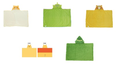 11/26(水)までSale★キャラクター　なりきりフード付きブランケット　3枚入り 6485003200・2245035900・2245035800・2245035700・1465006500