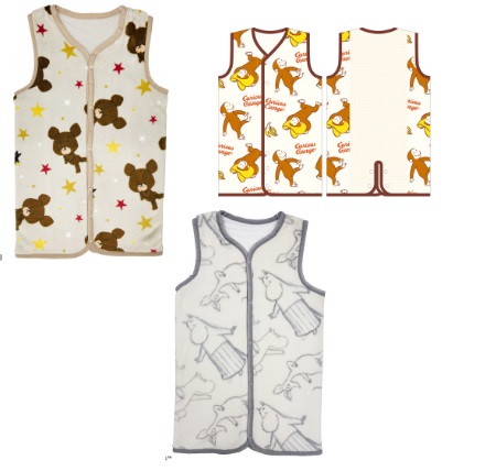 11/26(水)までSale★くまのがっこう/おさるのジョージ/MOOMIN　2wayスリーパー　3枚入り 4335017800・4765014900・1465004300