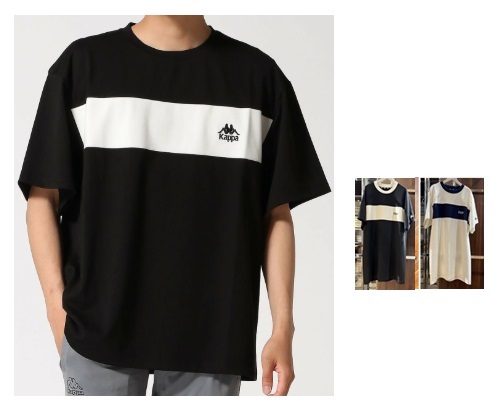 納期来年の2月～出荷です！【 Kappa】カッパ　メンズ　カラーブロック切替半袖Tシャツ　全3色アソート　20枚入り 215381