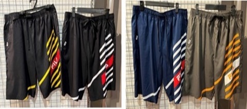 納期来年の2月～出荷です！【FILA】フィラ　メンズ　水陸両用　トランクス　水着　全3色アソート　20枚入り 425201