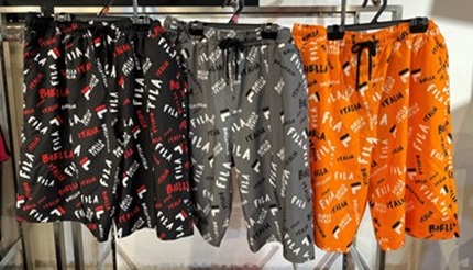 納期来年の2月～出荷です！【FILA】フィラ　メンズ　水陸両用　トランクス　水着　全3色アソート　20枚入り 425203