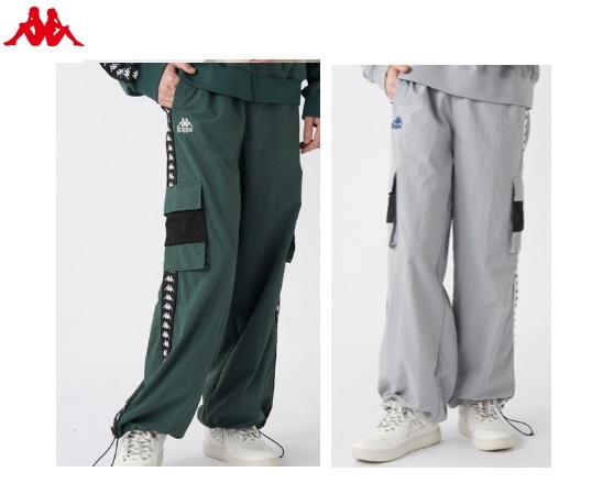 納期来年の2月～出荷です！【Kappa】カッパ　メンズ ナイロントラックパンツ　全2色アソート　20枚入り 215386
