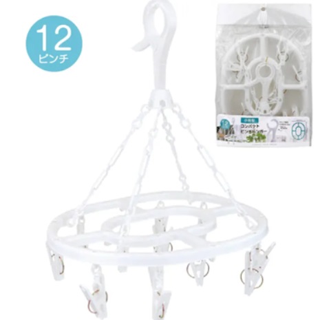 コンパクト ピンチハンガー小判型 12ピンチ　64個入り 30843