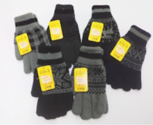 【国産】紳士/婦人　　発熱二重編み手袋　30双入り 1003709131・1003709141