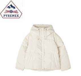 【Pyrenex】ピレネックス 　レディース　HARMONIE CROP　ダウンジャケット　ホワイト　1枚から購入可能！  HWY044P