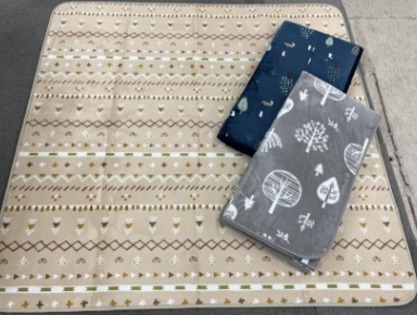 フランネルプリントラグ　3帖/2帖　6～8枚入り 1003451071・1003451061