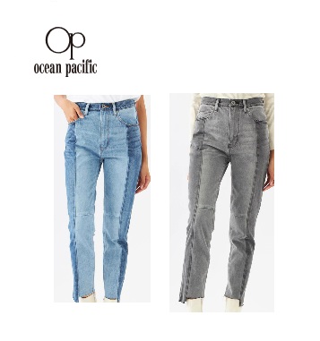 【OP】オーシャンパシフィック　レディース　パッチワーク切替デニム  　全2色アソート　20枚入り 552780