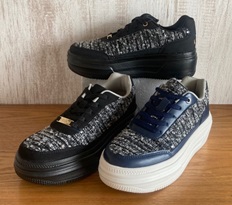 レディース　スニーカー　紐　全2色アソート　10足入り No.1500