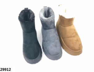 レディース　厚底ムートンブーツ　　全3色アソート　10足入り 29912