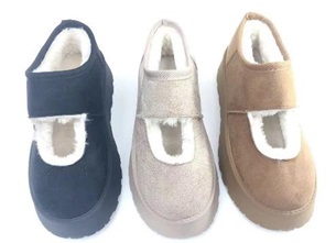 レディース　厚底ムートン　　全3色アソート　10足入り 29942