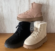 レディース　スニーカー　ファー　ショートブーツ　全3色アソート　10足入り No.3507