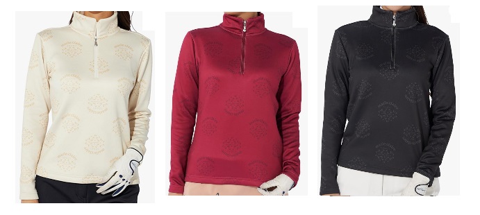 【Marie claire】マリクレール　レディース　ハーフジップ モックネック　全3色アソート　20枚入り 734536