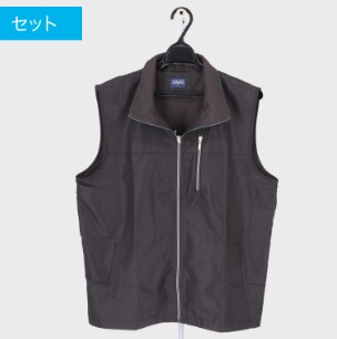 紳士　裏フリースベスト　24枚入り 467732