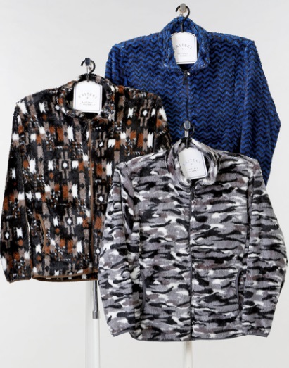 紳士　シャギーボアプリントジャケット　10枚入り 1003598511