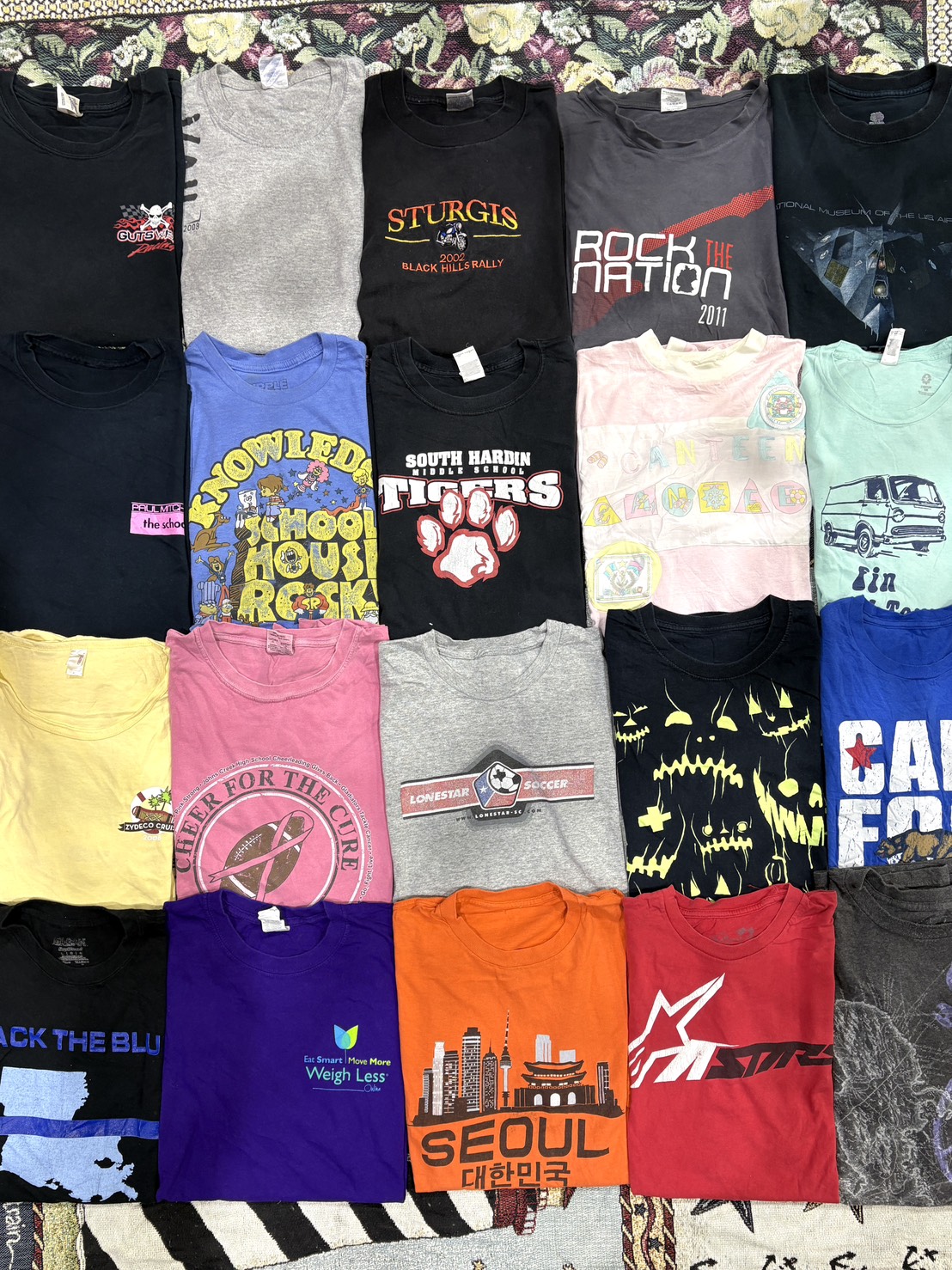 下北沢人気古着店バイヤー買付！　ユーズドアメカジ系ヴィンテージ系　メンズＴシャツ　混み混５０枚服箱！