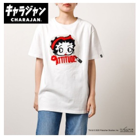 【キャラジャン】ベティー・ブープTM ベティー ブープTM「フェミニンチェーン」　 Tシャツ 　Tシャツ(M)/(L) 3485009000・3485010100